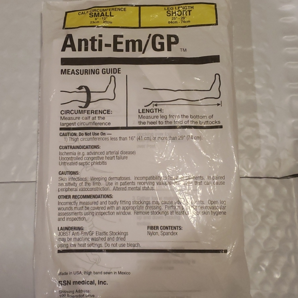 JOBST AntiEm/GP. Thigh-Hi, Seamless 1 pair.